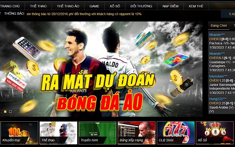 Giao diện BET69